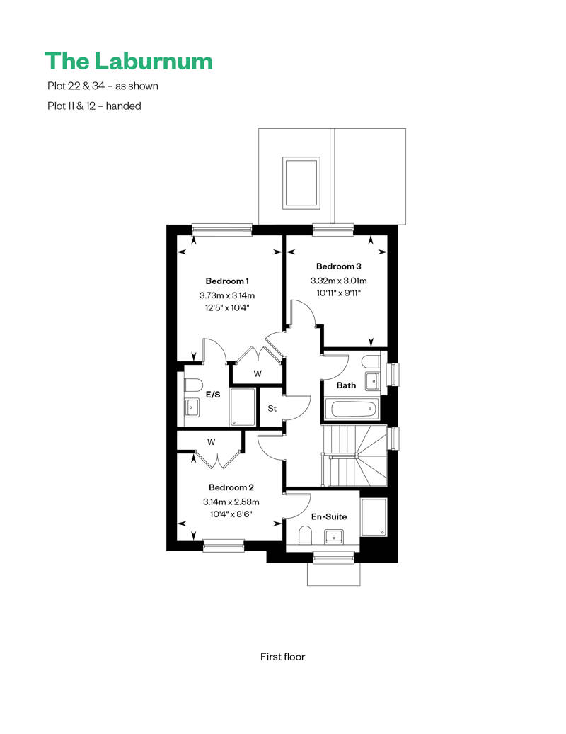 Computer Generated Image of houses for sale in Burridge