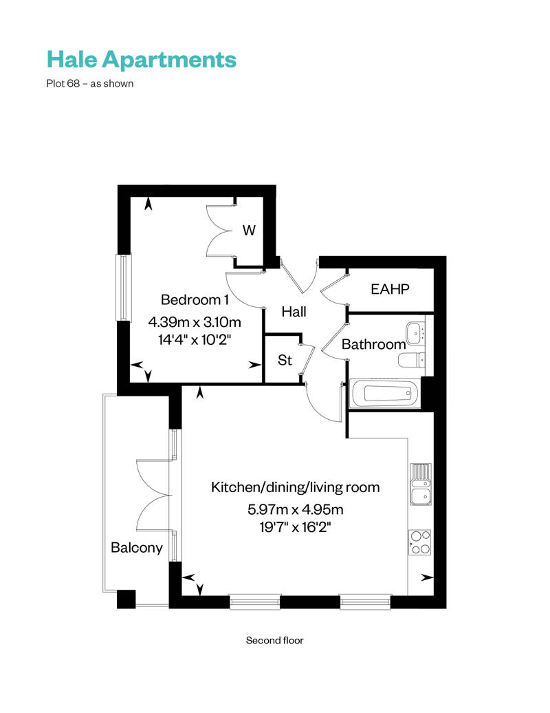 Hale Apartments_plot 68 floor plan_Cala at Waterbeach 