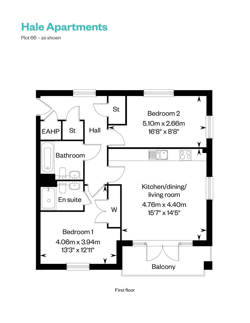 Hale Apartments_plot 66 floor plan_Cala at Waterbeach 