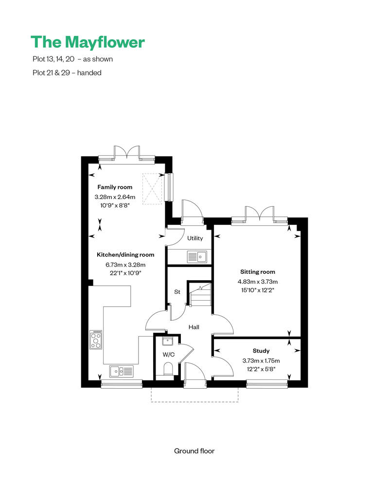 Ground floor of the Mayflower at Burridge