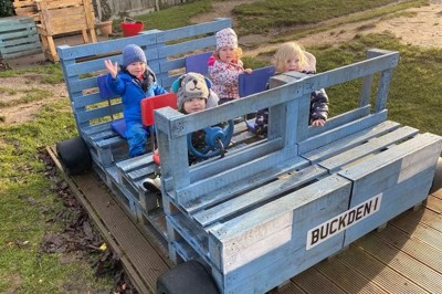 £2,500 donation funds transformation of outdoor provision at local nursery