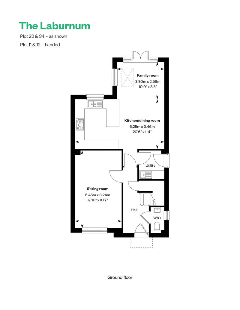 Computer Generated Image of houses for sale in Burridge