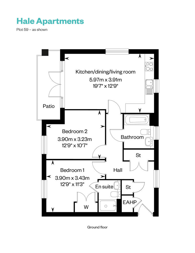 Hale Apartments_plot 59 floor plan_Cala at Waterbeach 