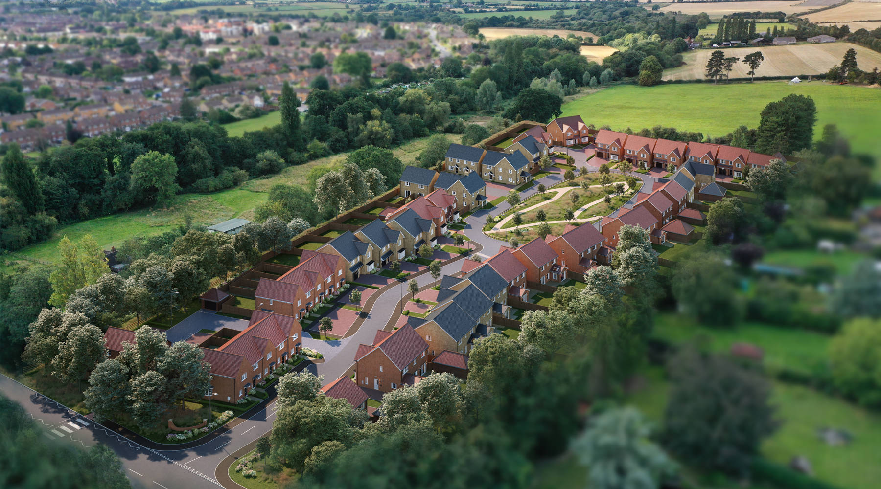 Burford Grange Aerial CGI